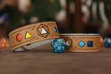 Polyhedral Dice Pride bracelet - Aroace flag