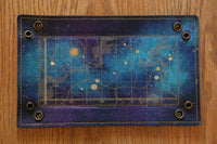 Galaxy Chart dice tray - gold inlay