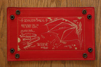 Red Dragon dice tray - gold inlay