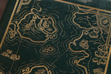 Map notebook - gold inlay