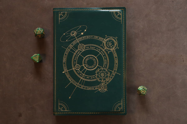 Conjurer notebook - gold inlay