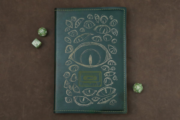 The Statement notebook - green with green/white inlay