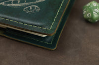 The Statement notebook - green with green/white inlay