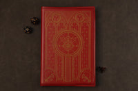 Undead King notebook - red with gold inlay