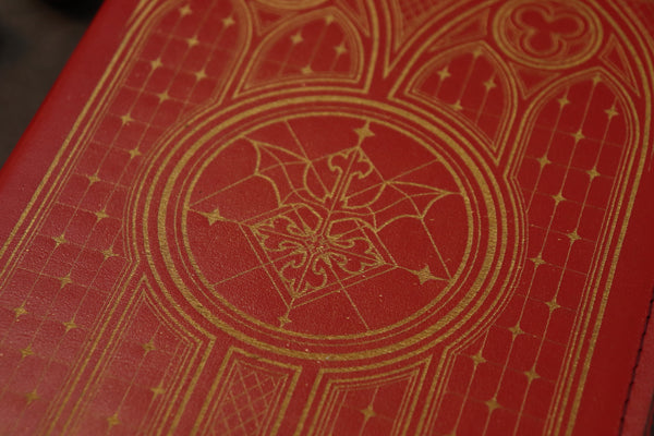 Undead King notebook - red with gold inlay