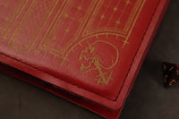 Undead King notebook - red with gold inlay