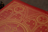 Undead King notebook - red with gold inlay