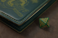 Herbalist notebook - green with green and gold inlay