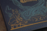 Witch notebook - blue with gold and blue inlay