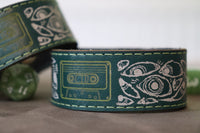 The Statement bracelet - green with green and white inlay