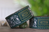 The Statement bracelet - green with green and white inlay