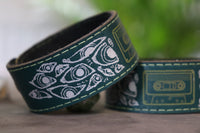 The Statement bracelet - green with green and white inlay