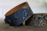 Journey bracelet - blue with gold inlay