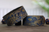 Journey bracelet - blue with gold inlay